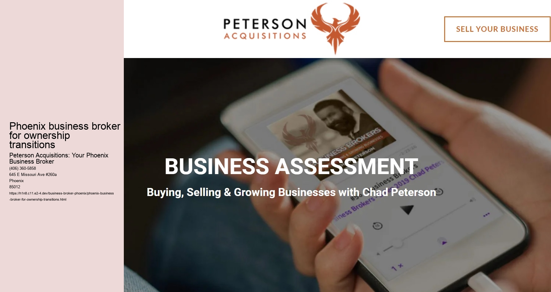 Phoenix business broker for ownership transitions