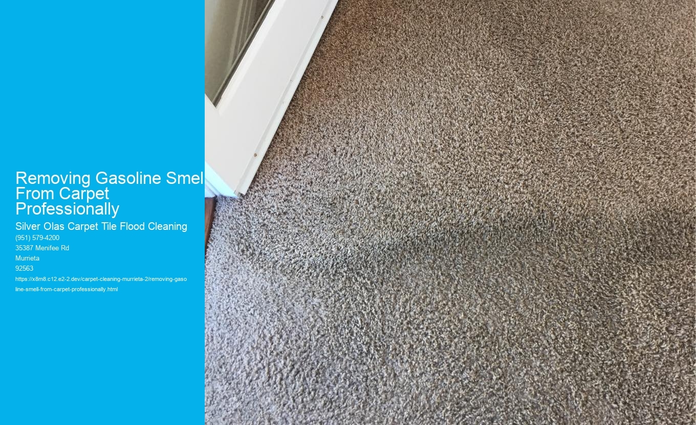Removing Gasoline Smell From Carpet Professionally